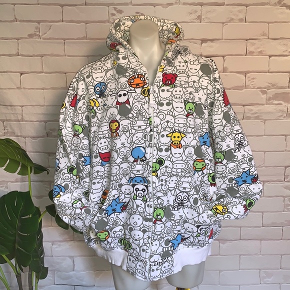 Dtek Jeans Other - Dtek Jeans All over print Jacket hoodie Vintage Mid 2000’s  RARE